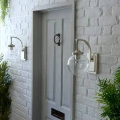 Dunelm Twain Outdoor 17cm Globe Glass Wall Light -Home Lighting 30730560 alt04