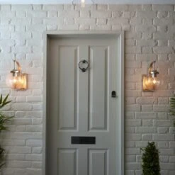 Dunelm Twain Outdoor 17cm Globe Glass Wall Light -Home Lighting 30730560 alt05