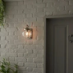 Dunelm Twain Outdoor 14cm Globe Glass Wall Light 8 Dunelm Twain Outdoor 14cm Globe Glass Wall Light -Home Lighting 30730563 alt04