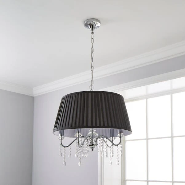 Dorma Genevieve 5 Light Grey Ceiling Fitting 2 Dorma Genevieve 5 Light Grey Ceiling Fitting - Image 2