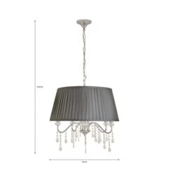 Dorma Genevieve 5 Light Grey Ceiling Fitting 11 Dorma Genevieve 5 Light Grey Ceiling Fitting -Home Lighting 30730569 alt07