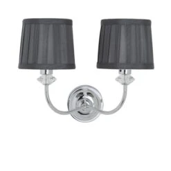 Dorma Genevieve 2 Light Grey Wall Light -Home Lighting 30730572 alt05