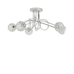Dunelm Portia 5 Light Ceiling Fitting -Home Lighting 30730614 alt05