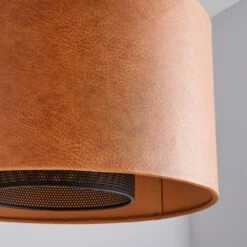 Dunelm Larset 35cm Faux Leather Shade -Home Lighting 30731141 alt02