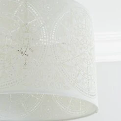 Dunelm Samira Laser Cut Drum Shade -Home Lighting 30731154 alt02