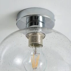 Dunelm Lenny 1 Light Flush Ceiling Fitting -Home Lighting 30731168 alt03