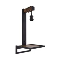 Dunelm Fulton Easy Fit Plug In Shelf Wall Light -Home Lighting 30731173 alt05