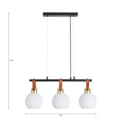 Dunelm Joan 3 Light Diner Fitting -Home Lighting 30731183 alt07