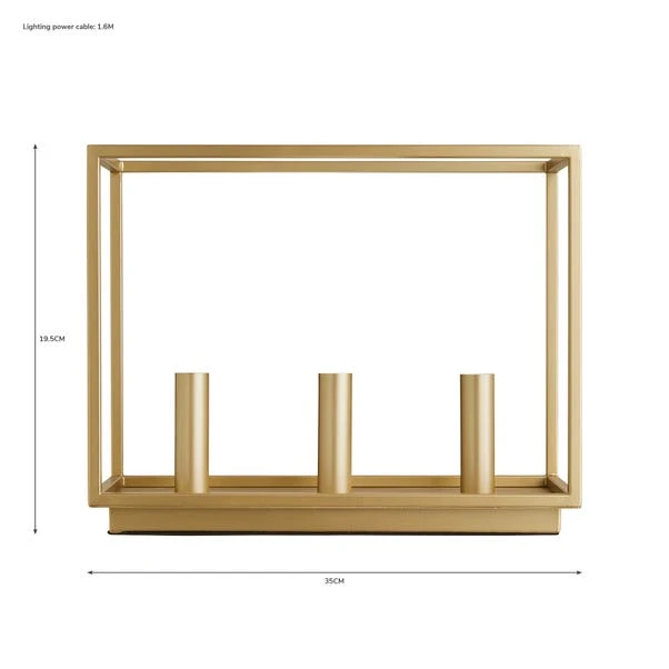 Dunelm Madrid 3 Light Table Lamp 6 Dunelm Madrid 3 Light Table Lamp - Image 6