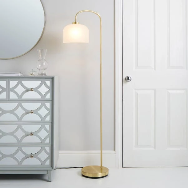 Dunelm Palazzo Gold Effect Floor Lamp 1 Dunelm Palazzo Gold Effect Floor Lamp