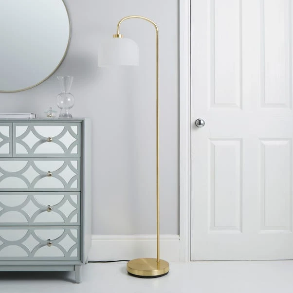 Dunelm Palazzo Gold Effect Floor Lamp 2 Dunelm Palazzo Gold Effect Floor Lamp - Image 2