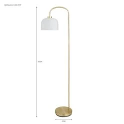Dunelm Palazzo Gold Effect Floor Lamp 11 Dunelm Palazzo Gold Effect Floor Lamp -Home Lighting 30731205 alt07