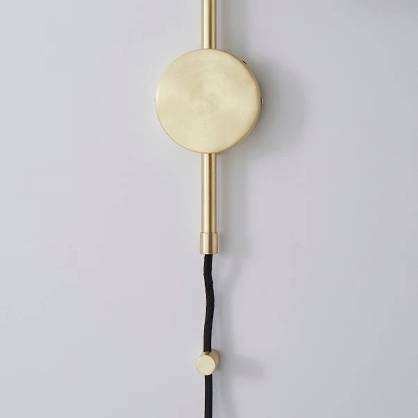 Dunelm Palazzo Gold Effect Easy Fit Plug In Wall Light 4 Dunelm Palazzo Gold Effect Easy Fit Plug In Wall Light - Image 4