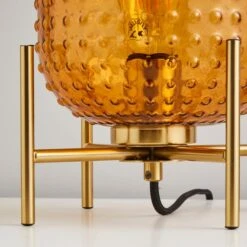 Dunelm Amber Retro Table Lamp -Home Lighting 30731217 alt03