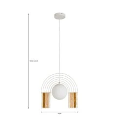 Dunelm Rainbow Fringe Ceiling Fitting -Home Lighting 30732671 alt07