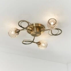 Vogue Lighting Vogue Malden 3 Light Flush Ceiling Fitting