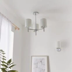 Vogue Lighting Vogue Dewey Chrome 3 Light Flush Ceiling Fitting 8 Vogue Lighting Vogue Dewey Chrome 3 Light Flush Ceiling Fitting -Home Lighting 30743005 alt02