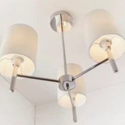 Vogue Lighting Vogue Dewey Chrome 3 Light Flush Ceiling Fitting 9 Vogue Lighting Vogue Dewey Chrome 3 Light Flush Ceiling Fitting -Home Lighting 30743005 alt03
