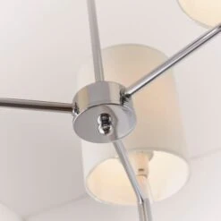 Vogue Lighting Vogue Dewey Chrome 3 Light Flush Ceiling Fitting 10 Vogue Lighting Vogue Dewey Chrome 3 Light Flush Ceiling Fitting -Home Lighting 30743005 alt04