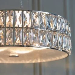 Vogue Lighting Vogue Crystal Armoury Integrated LED Pendant Fitting 48cm -Home Lighting 30743083 alt02