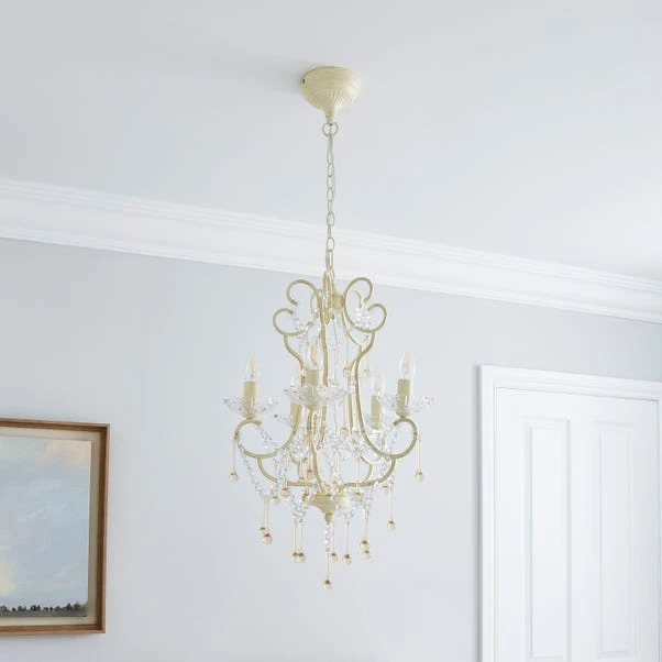Dunelm Adalet 5 Light Chandelier 2 Dunelm Adalet 5 Light Chandelier - Image 2