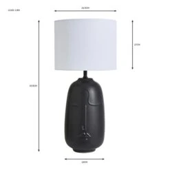 Dunelm Faces Table Lamp -Home Lighting 30752904 alt07