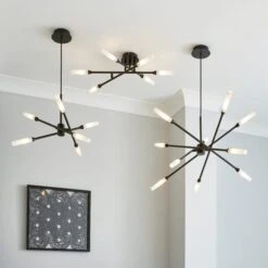 Elements Fontain 6 Light Ceiling Fitting 70cm 11 Elements Fontain 6 Light Ceiling Fitting 70cm -Home Lighting 30752916 alt06