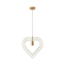 Dunelm Heart 1 Light Pendant Ceiling Fitting -Home Lighting 30752919 alt05