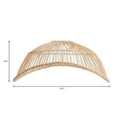 Elements Jaula Easy Fit Rattan Pendant -Home Lighting 30752928 alt07