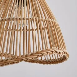 Elements Jaula Rattan Easy Fit Plug In Wall Light -Home Lighting 30752930 alt02