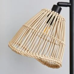 Elements Jaula Rattan Desk Lamp -Home Lighting 30752933 alt02