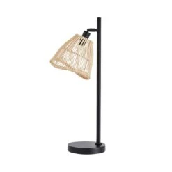 Elements Jaula Rattan Desk Lamp -Home Lighting 30752933 alt05