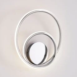 Dunelm Langdon Chrome Integrated LED Bathroom Wall Light