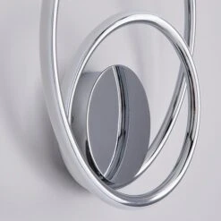 Dunelm Langdon Chrome Integrated LED Bathroom Wall Light -Home Lighting 30752937 alt02