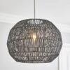 Dunelm Wicker Woven Easy Fit Pendant