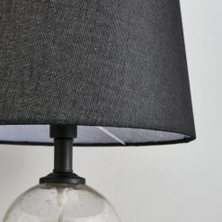 Dunelm Lenny Black Table Lamp -Home Lighting 30753349 alt02