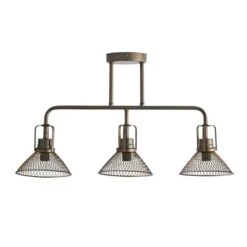 Dunelm Nicholas 3 Light Industrial Ceiling Fitting -Home Lighting 30753354 alt05