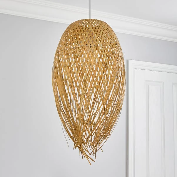 Dunelm Jasmine Rattan Easy Fit Pendant 2 Dunelm Jasmine Rattan Easy Fit Pendant - Image 2