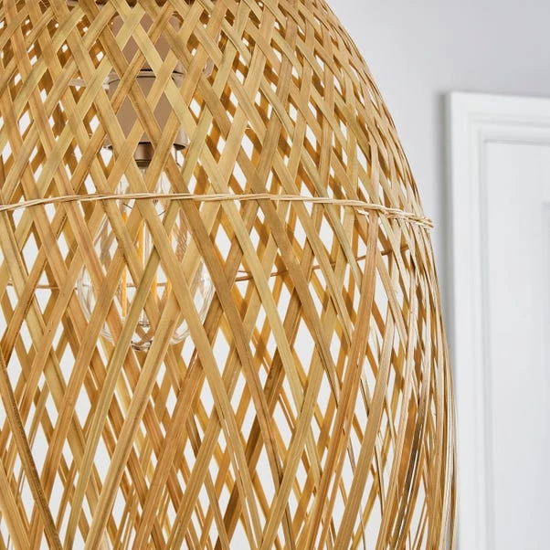 Dunelm Jasmine Rattan Easy Fit Pendant 3 Dunelm Jasmine Rattan Easy Fit Pendant - Image 3