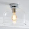 Dunelm Palazzo Clear 1 Light Flush Fitting