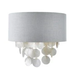 Dunelm Gemini Capiz Easy Fit Pendant 8 Dunelm Gemini Capiz Easy Fit Pendant -Home Lighting 30753396 alt05