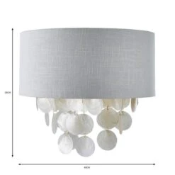 Dunelm Gemini Capiz Easy Fit Pendant 9 Dunelm Gemini Capiz Easy Fit Pendant -Home Lighting 30753396 alt07