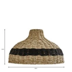 Dunelm Yanha Rattan Easy Fit Pendant 40cm -Home Lighting 30753433 alt07