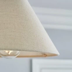 Dunelm Luna Conical Natural Shade 25cm -Home Lighting 30754789 alt02