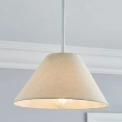 Dunelm Luna Conical Natural Shade 35cm