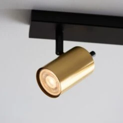 Dunelm Carter 4 Light Gold Spotlight Bar -Home Lighting 30754822 alt04