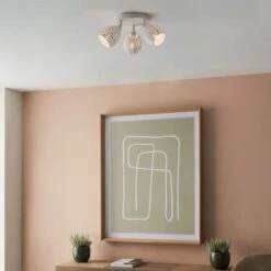 Dunelm Fearne 3 Light White Spotlight -Home Lighting 30754841 alt02