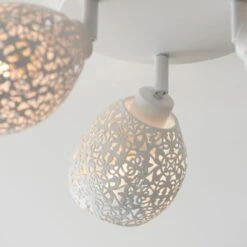 Dunelm Fearne 3 Light White Spotlight -Home Lighting 30754841 alt05