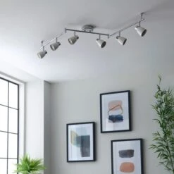 Dunelm Alto 6 Light Chrome Spotlight Bar -Home Lighting 30754842 alt03