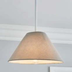 Dunelm Luna Conical Grey Shade 25cm